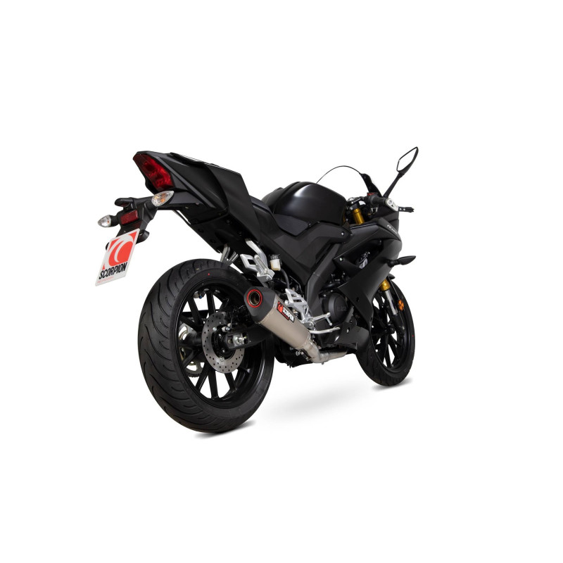 Línea de escape completa Serket Taper Scorpion Yamaha YZF-R125 2019-2020