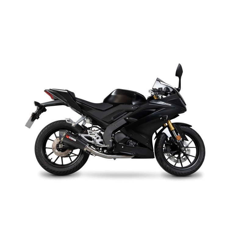 Línea de escape completa Serket Taper Scorpion Yamaha YZF-R125 2019-2020