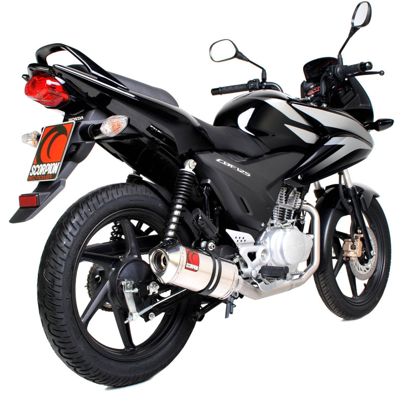 Scarico completo Factory ovale Scorpion Honda CBF125 2008 - 2015