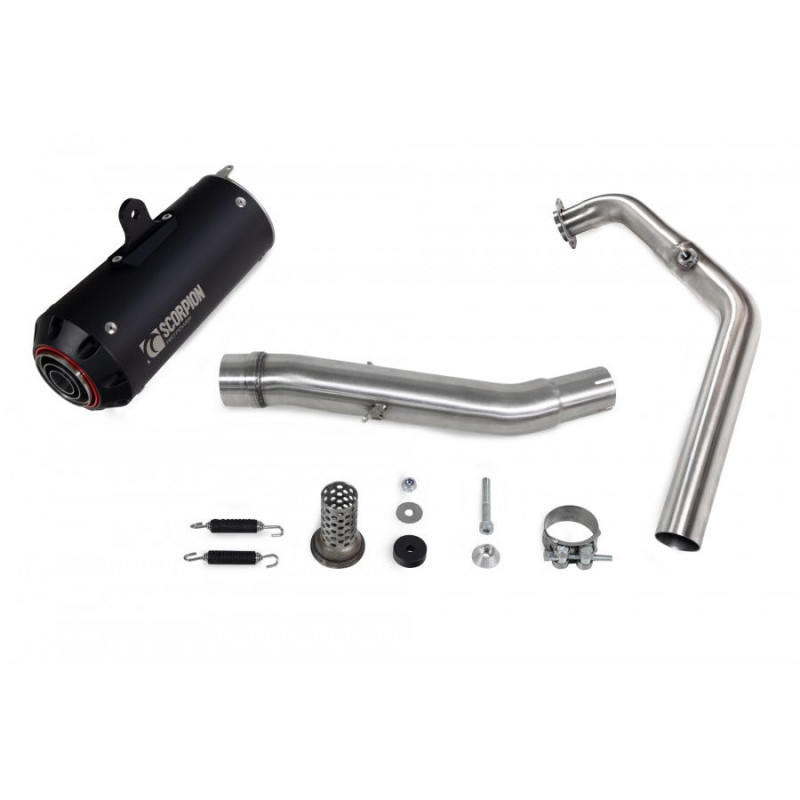 Impianto completo Red Power Scorpion Yamaha MT-125 Euro 4 2019 - 2020