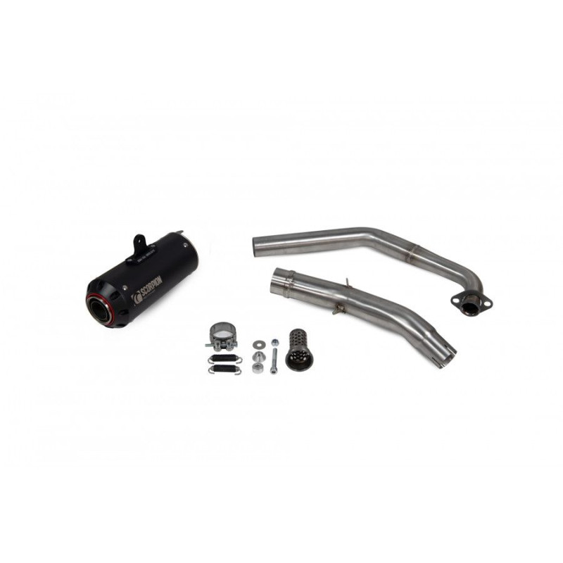 Impianto di scarico completo Red Power Scorpion Yamaha MT-125 Euro 5 2021 - 2022