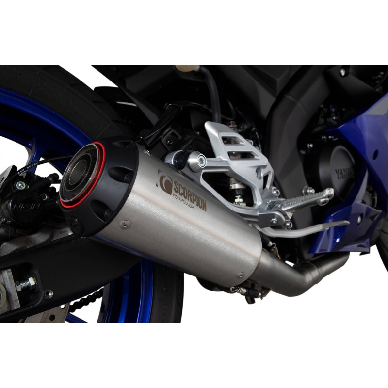 Impianto di scarico completo Red Power Scorpion Yamaha YZF-R125 2021 - 2022