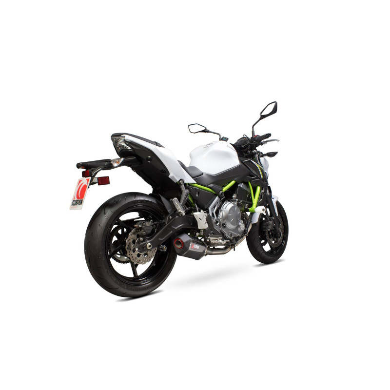 Línea completa Serket «Parallel» Scorpion Kawasaki Z650 2017 - 2022