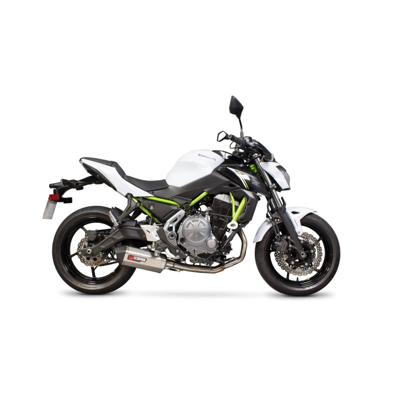 Impianto di scarico completo Serket “Parallel” Scorpion Kawasaki Z650 2017 - 2022