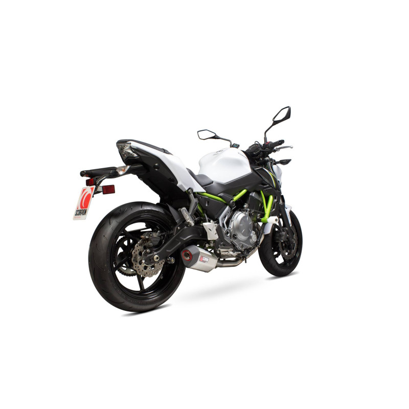 Línea completa Serket «Parallel» Scorpion Kawasaki Z650 2017 - 2022