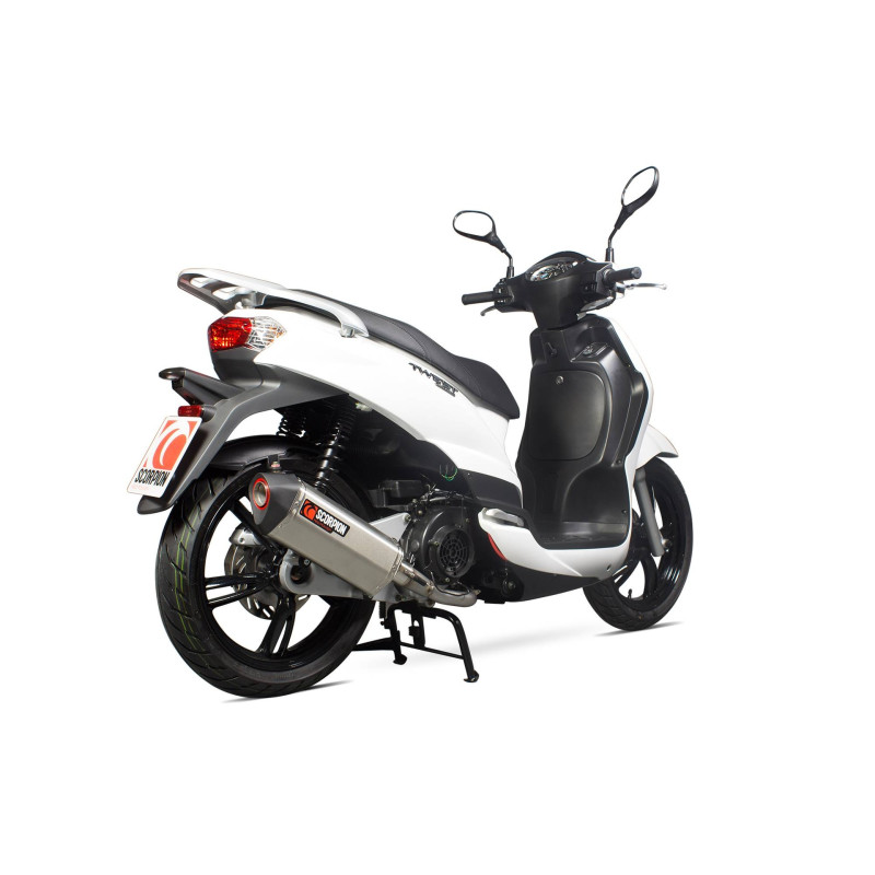 Impianto di scarico completo Serket "Parallel" Scorpion Peugeot Tweet 125 2010 - 2017
