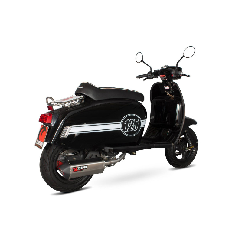 Impianto di scarico completo Serket "Parallel" Scorpion Scomadi TL125 2015 - 2017