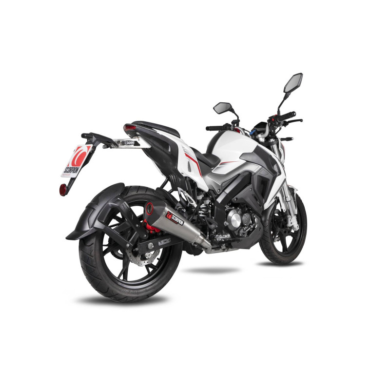 Impianto di scarico completo Serket Taper Scorpion Keeway RKF 125 Euro 4 modello 2019 - 2021