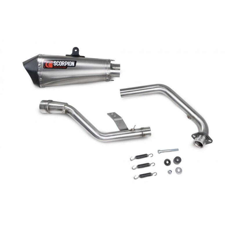Impianto di scarico completo Serket Taper Scorpion Keeway RKF 125 Euro 4 modello 2019 - 2021