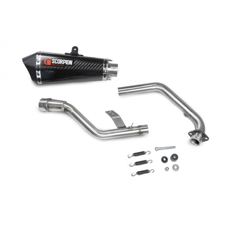 Full Serket Taper Scorpion Exhaust for Keeway RKF 125 Euro 4 model 2019 - 2021