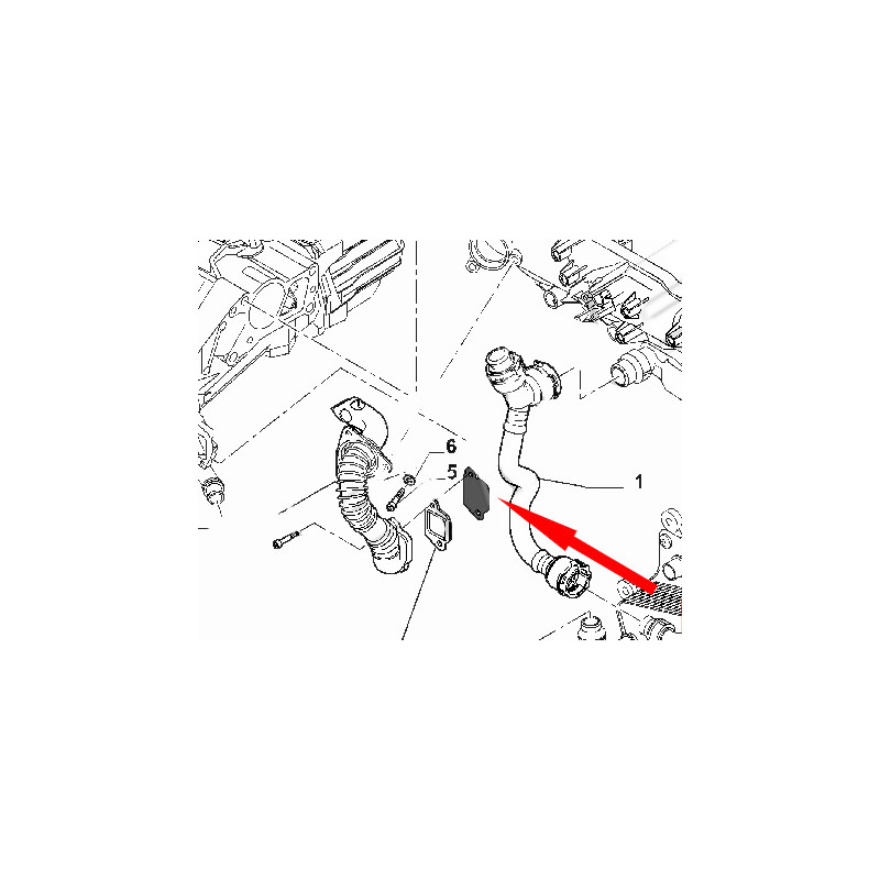 Plaque de suppression vanne EGR 1.9 TTiD, 1.6/2.0 JTDM, 2.0 CDTI