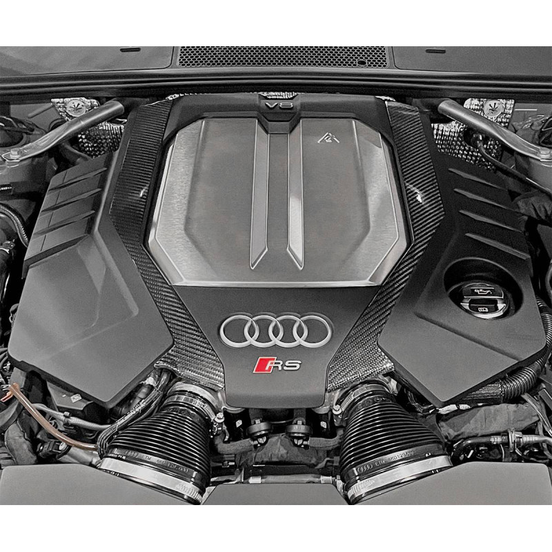 Cache Moteur en Fibre de Carbone pour Audi C8 RS6/RS7 - 034Motorsport