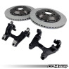 Kit de Disque de Frein Arrière Flottant 2 Pièces 034Motorsport pour Audi/VW