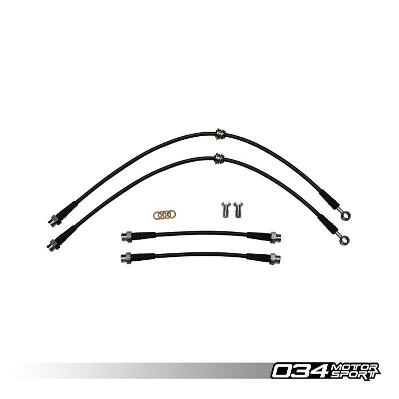 Kit de Durites de Frein Tressées en Acier Inoxydable 034Motorsport