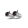 Red Power mufflers, sold as a pair. Scorpion Kawasaki Z1000 2017 - 2020
