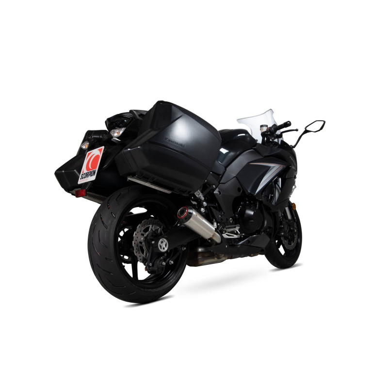 Schalldämpfer Red Power, das Paar. Scorpion Kawasaki Z1000 SX 2014 - 2016