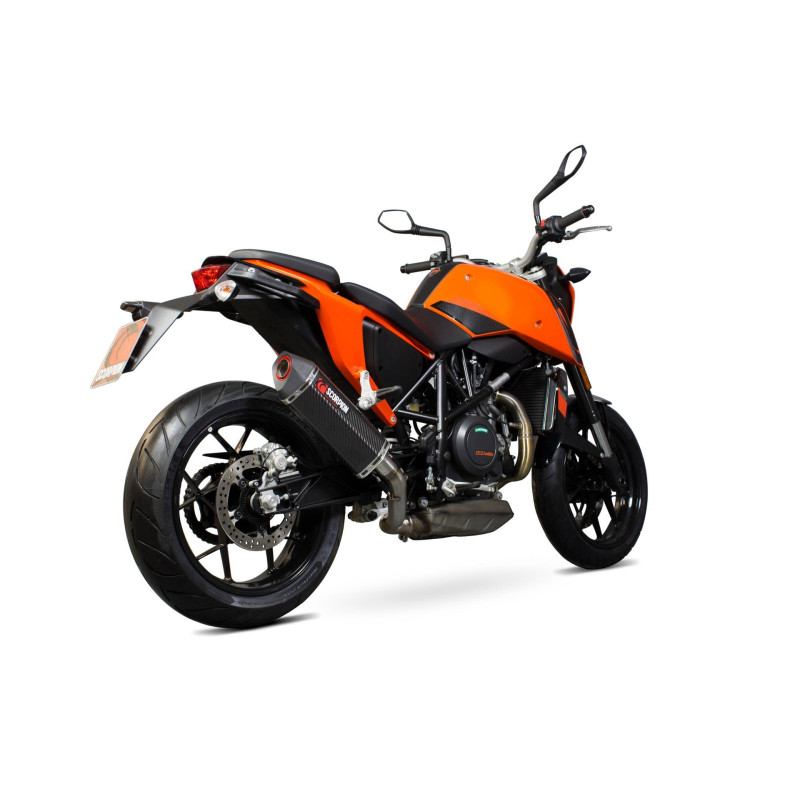 Schalldämpfer Serket „Parallel“ Scorpion KTM Duke 690 2012 bis 2016