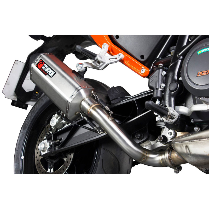 Schalldämpfer Serket „Parallel“ Scorpion KTM Duke 690 2012 bis 2016