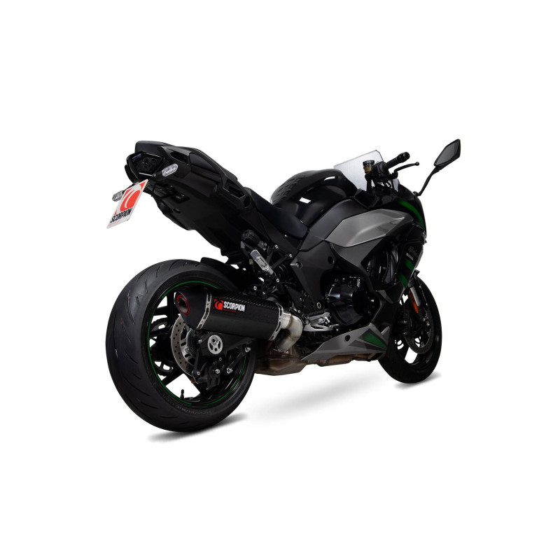 Serket "Parallel" Muffler Scorpion Kawasaki Ninja 1000 SX 2020 - 2022