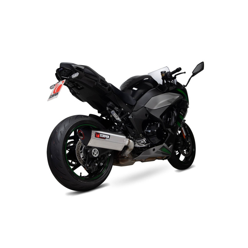 Serket "Parallel" Muffler Scorpion Kawasaki Ninja 1000 SX 2020 - 2022