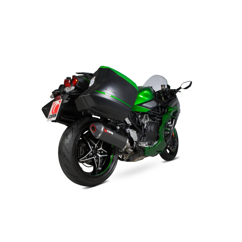 Serket "Parallel" Scorpion Muffler, Kawasaki Ninja H2-SX / H2-SX SE 2018 - 2020