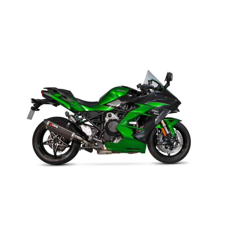 Serket "Parallel" Scorpion Muffler, Kawasaki Ninja H2-SX / H2-SX SE 2018 - 2020
