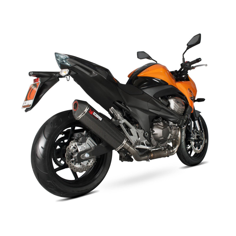 Schalldämpfer Serket „Parallel“ Scorpion Kawasaki Z800 E 2013-2016