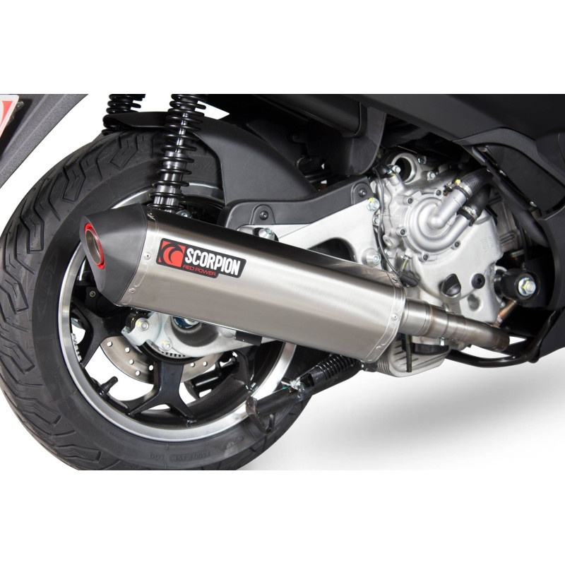Serket "Parallel" Muffler Scorpion Piaggio MP3 400 / MP3 400 LT, MP3 500 / MP3 500 LT