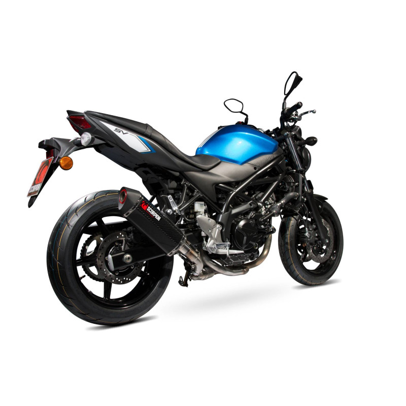 Serket "Parallel" Muffler Scorpion Suzuki SV650 (2016-Current) / SV650 X 2016-2021