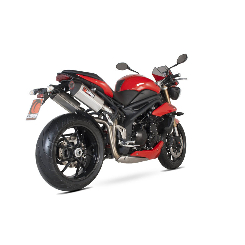 Silenziatore Serket "Parallel", la coppia. Scorpion Triumph Speed Triple 1050 2011 - 2015