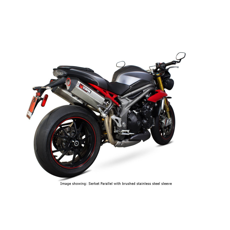 Schalldämpfer Serket „Parallel“, das Paar. Scorpion Triumph Speed Triple 1050 R 2016 - 2017