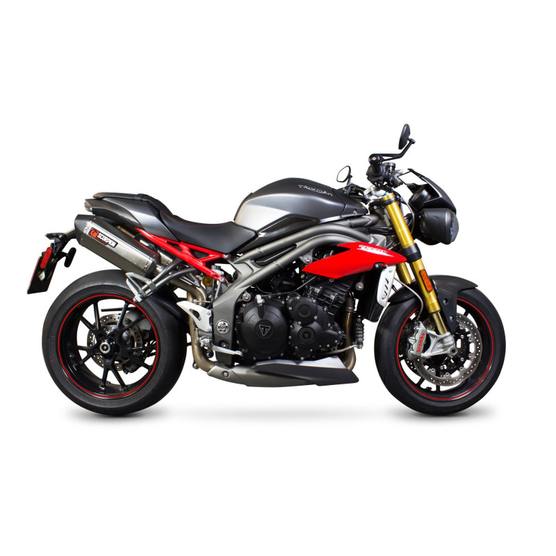 Serket "Parallel" muffler, sold as a pair. Scorpion Triumph Speed Triple 1050 R 2016 - 2017
