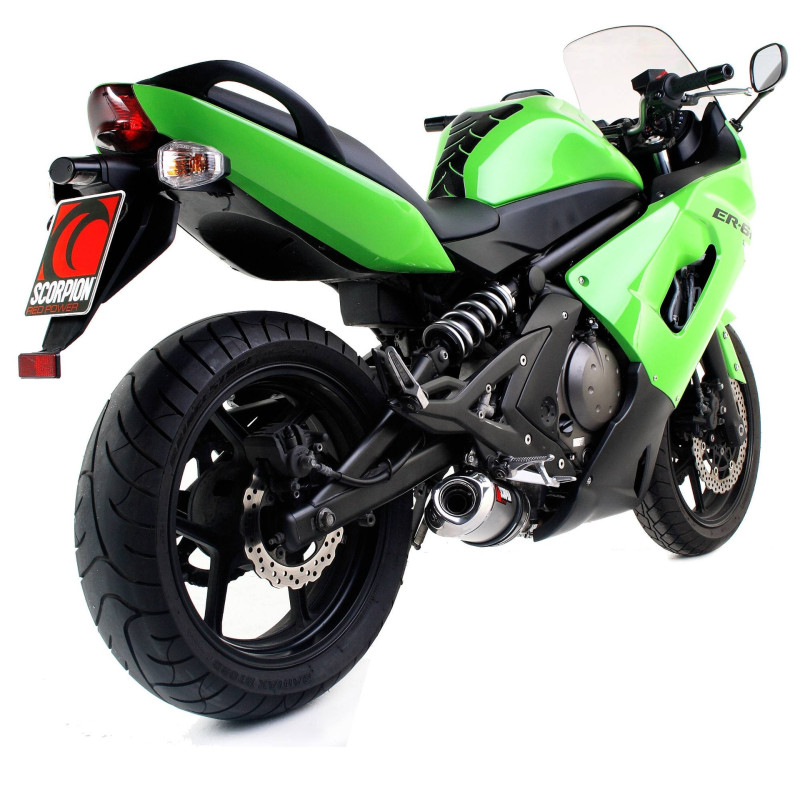 Schalldämpfer Factory oval Scorpion Kawasaki ER6 F / N 2006 - 2011