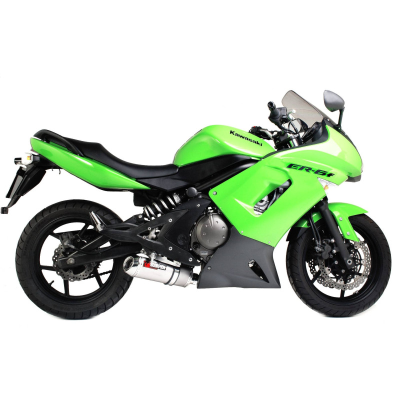 Factory Oval Scorpion Muffler Kawasaki ER6 F / N 2006 - 2011
