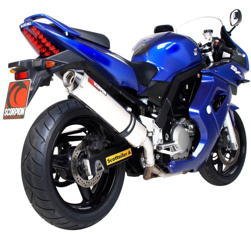 Schalldämpfer Factory oval Scorpion Suzuki SV650 2004 - 2015