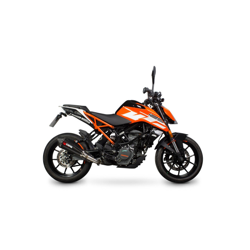 Serket Taper Schalldämpfer Scorpion KTM Duke 125 2017 - 2020