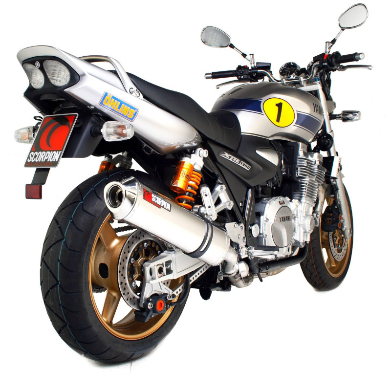Silenciador Factory oval Scorpion Yamaha XJR1300 2007 - 2016