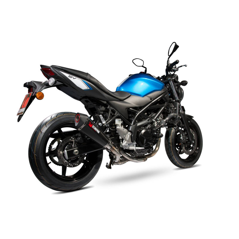 Tapered Serket Scorpion muffler Suzuki SV650 (2016-Current) / SV650 X 2016 - 2021