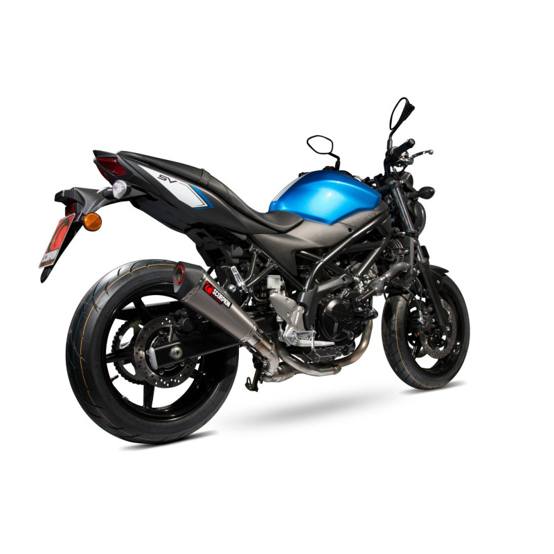 Tapered Serket Scorpion muffler Suzuki SV650 (2016-Current) / SV650 X 2016 - 2021