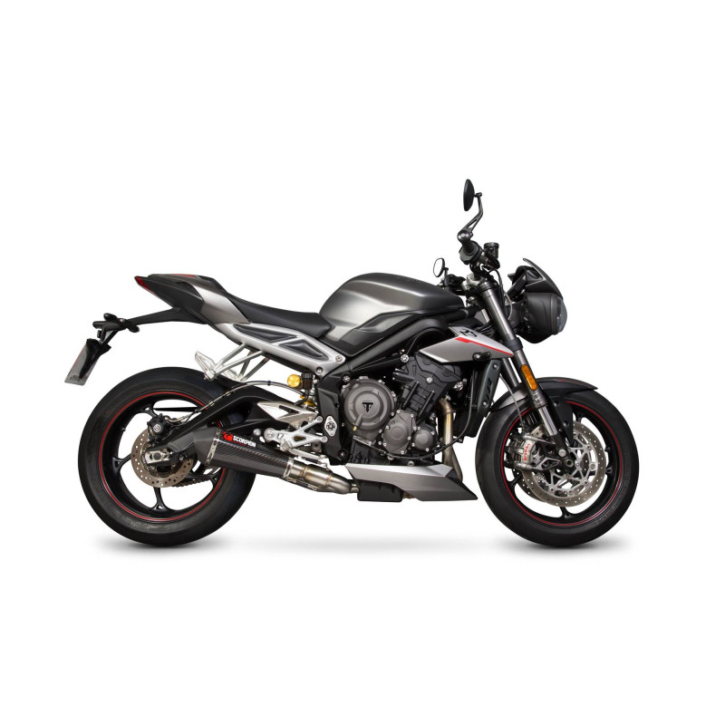 Silenciador Serket Taper Scorpion Triumph Street Triple 765 R/S/RS 2017 - 2019