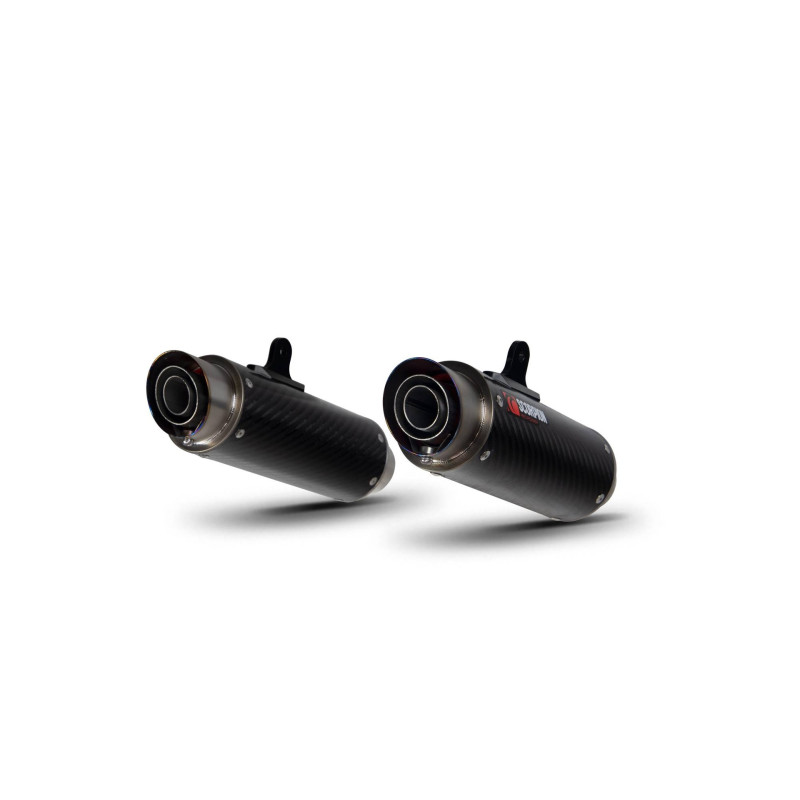 Silenziatore RP1-GP, la coppia. Scorpion Kawasaki Z1000 2017 - 2020