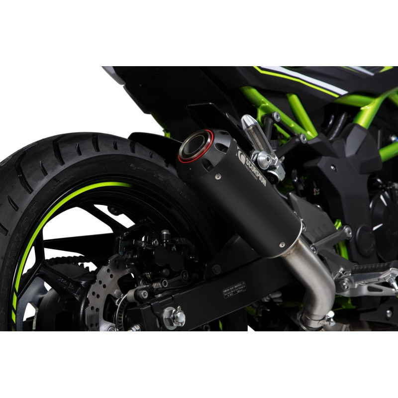 Scorpion Red Power Muffler Kawasaki Z125 2018 - 2022