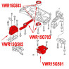 Silentblocs berceau Racingline MQB EA888.3 1.8/2.0 TSI VWR15G703