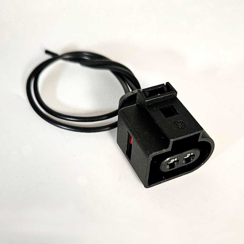 Mecasiders pre-wired 2-way waterproof female connector for VAG. 2.8 mm, 1 row