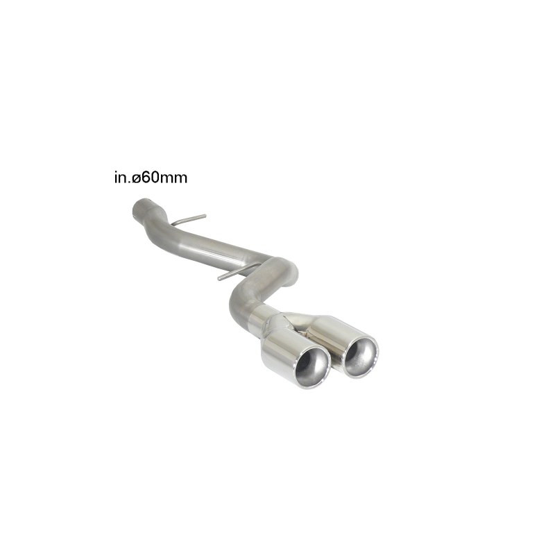 Pipe finale Ragazzon pour BMW Série 1 (E81) (01/2007 - Aujourd'hui) 50.0403.26 / (E87) (09/2004 - 02/2007) 50.0403.26