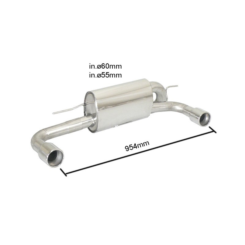 Silencieux arrière Ragazzon pour BMW Série 1 (F20/F21) (07/2011 - Aujourd'hui) 50.0410.05