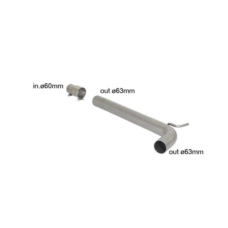 Tube silencieux intermédiaire Ragazzon pour VOLKSWAGEN Polo IX (6R) (09/2009 - Aujourd'hui) 55.0379.00
