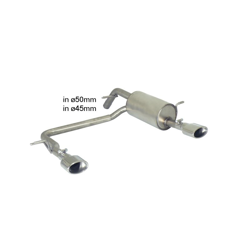 Silencieux arrière Ragazzon pour PEUGEOT 208 (03/2012 - Aujourd'hui) 50.0458.10