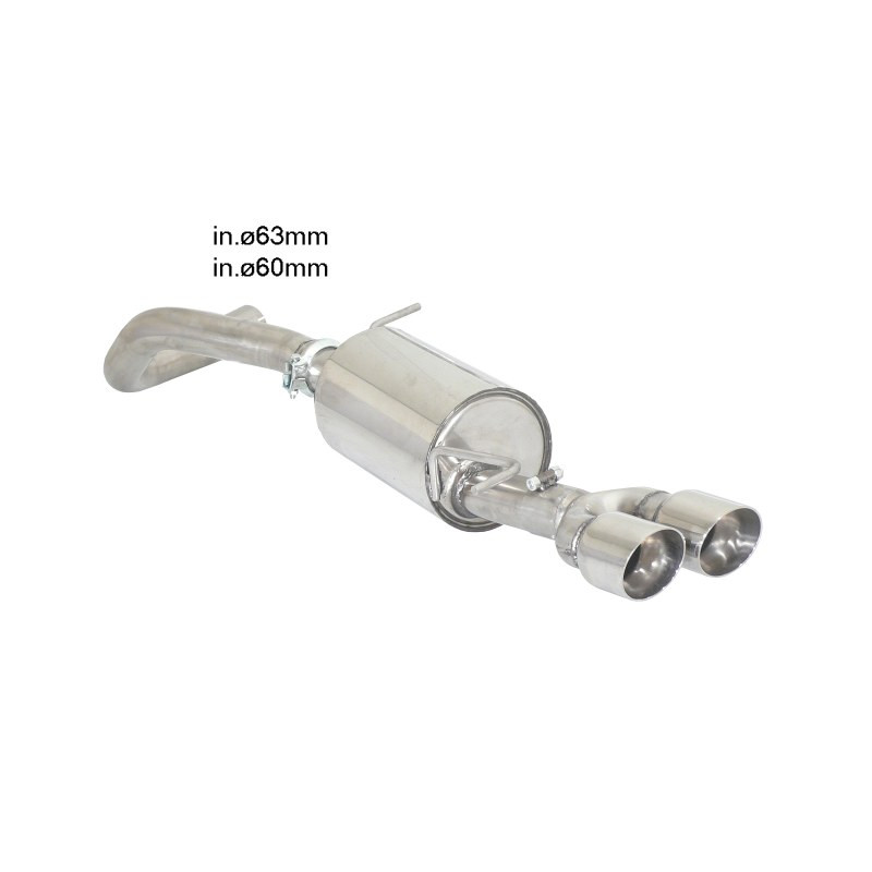 Silencieux arrière Ragazzon pour VOLKSWAGEN Polo IX (6R) (09/2009 - Aujourd'hui) 50.0459.58