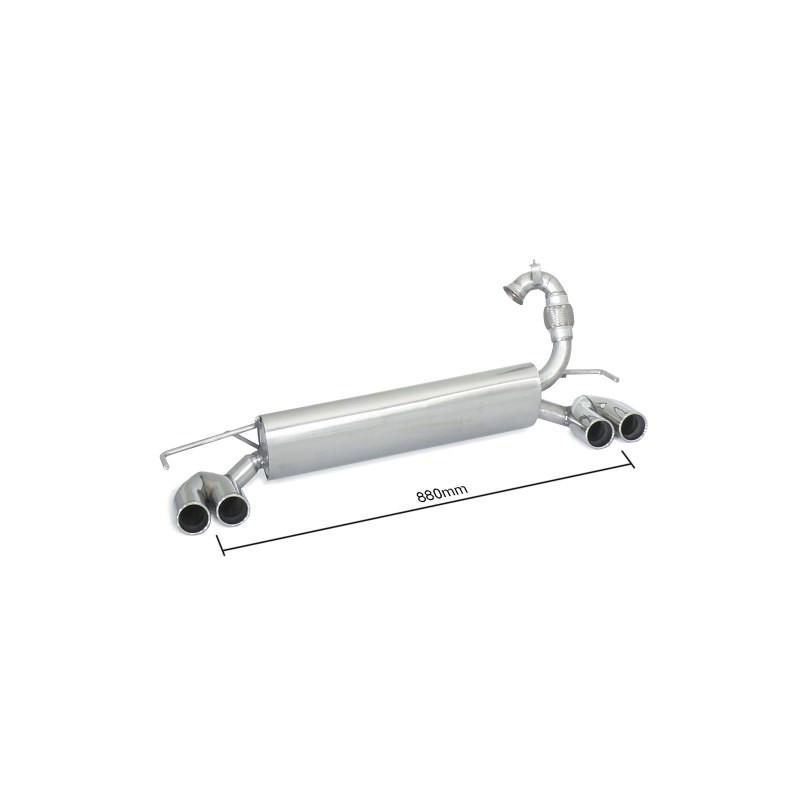 Silencieux arrière Ragazzon pour SMART Fortwo MKIII (07/2014 - Aujourd'hui) 58.0720.25